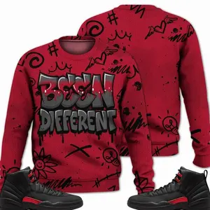 Bloodline 12s Outfit Ugly Sweater, Drip Been Different Graphic Tee Sneaker Color Match Shirts