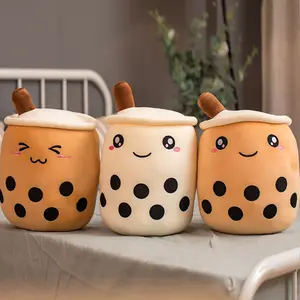 Boba Matcha Taro Drink Plush Stuffed Stress Toy Pillow - 24cm, 35cm, 70cm, Custom Processing, Soft Cotton, Available in Various Colors