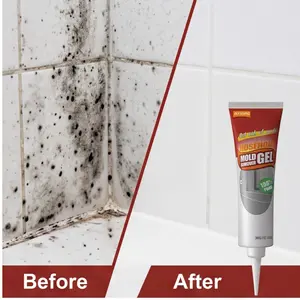 Home Mildew Gel Stain Cleaner, Bathroom Kitchen Tile Wall Remover, Powerful Mildew Removal, Deep Cleaning Gel Solution