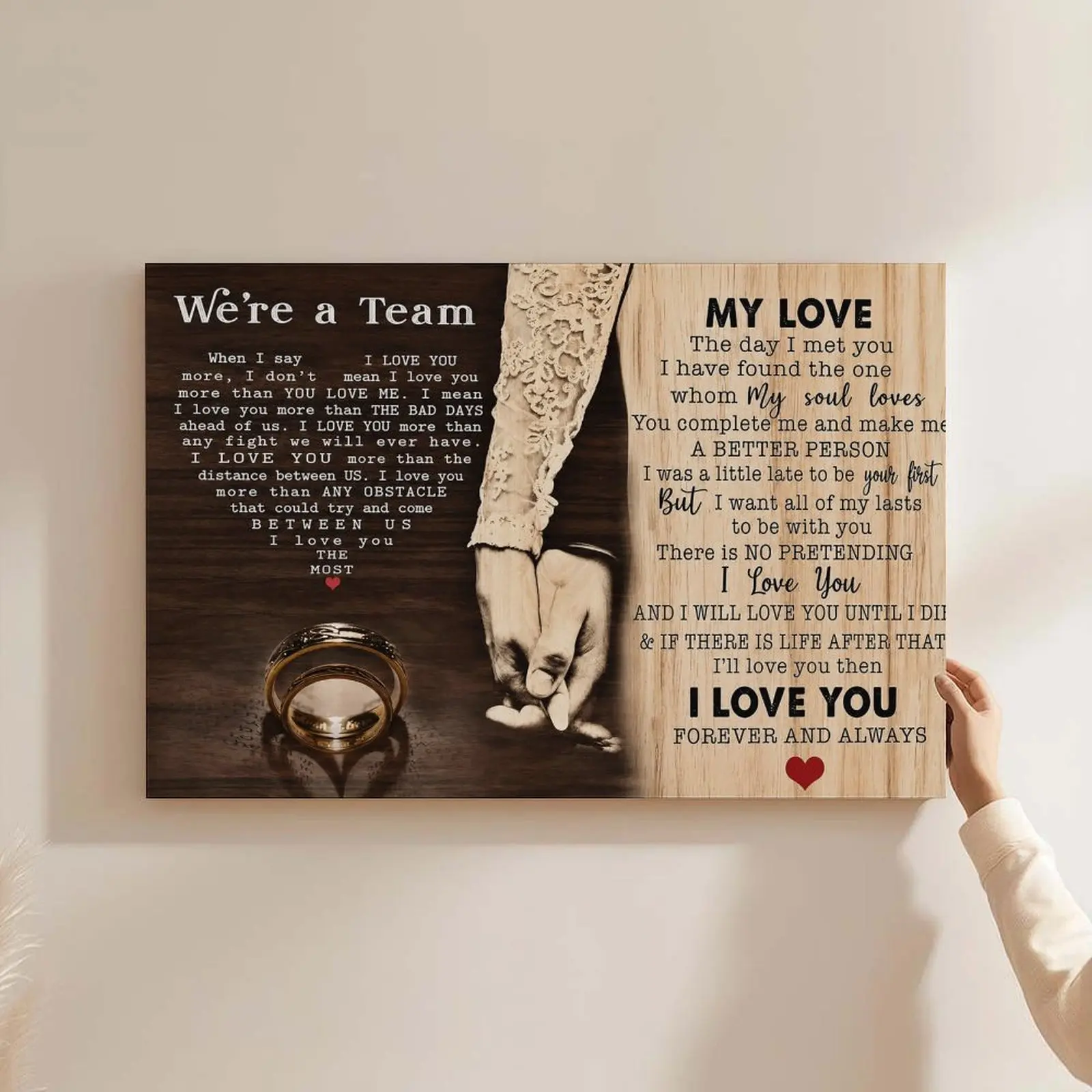Couple Canvas  ArtPersonalized AnniversaryPainting Picture  Decor Giftfor Husband Wife BirthdayLover Poster Print Artwork forBathroom Living RoomBedroom Home Decoration
