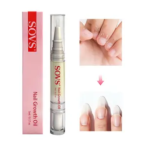 SOVS Natural Cuticle Oil Pen: 1/2/3 PCS Revitalizing Cuticle Oil for Nails with Clove Leaf Oil, Jojoba Seed Oil Repaired Cuticles Overnight Cuticle Softener Nail Strengthener Protector for Damaged Skin Thin Nail