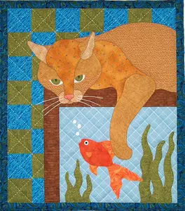 Aquarium Kitty Quilt Pattern