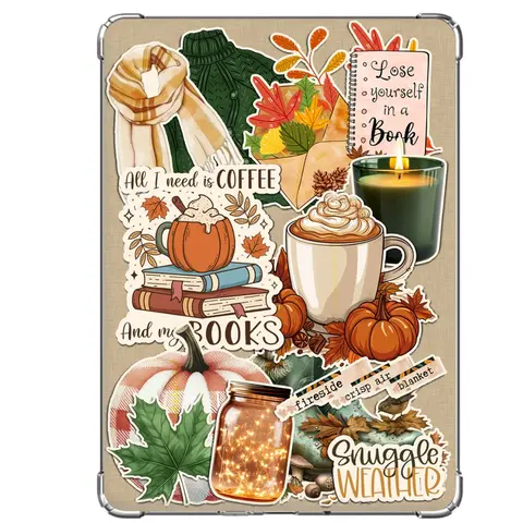 Coffee and All my Books | Clear Case INSERT Cover | Sticker Effect Protection