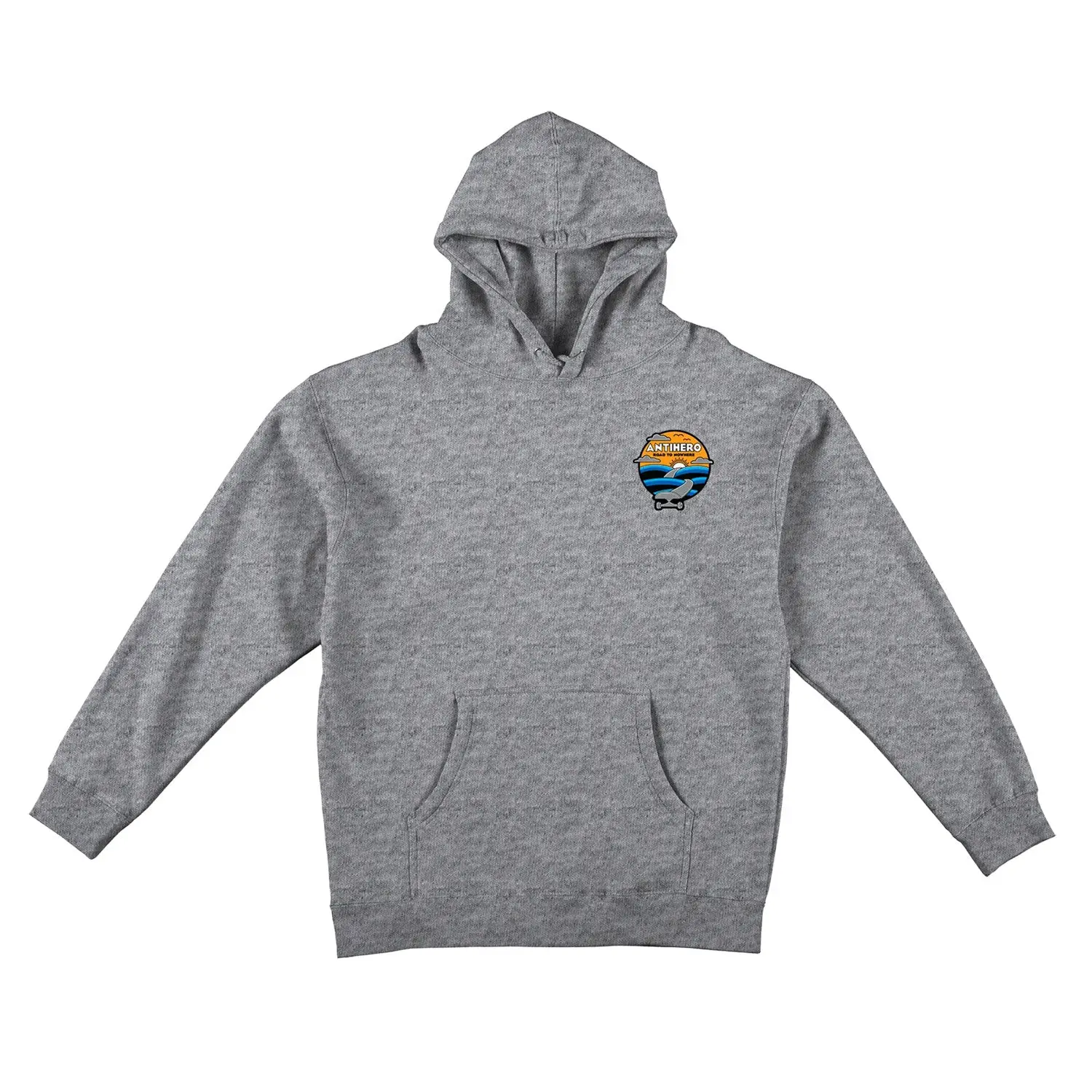 Anti Hero Skateboards Hoody Road to Nowhere Pullover Grey/Heather