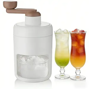 Manual Ice Shaver - Ice Crusher, Snow Cone Slushy Maker for Home Party & Festive Use