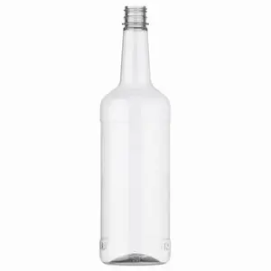 Micky STORE Plastic Bottles & Screw Caps, Clear, 750ml - Pack of 12