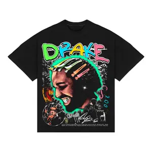 DRAKE FOR ALL THE DOGS BIG FACE T-SHIRT