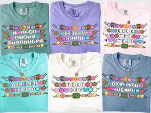 Custom Teacher Testing Day Shirt Comfort Colors, Matching Shirts for State Exam Teachers, Motivational Test Day Outfit Gift, Teaching Team Shirt, Classroom Motivation
