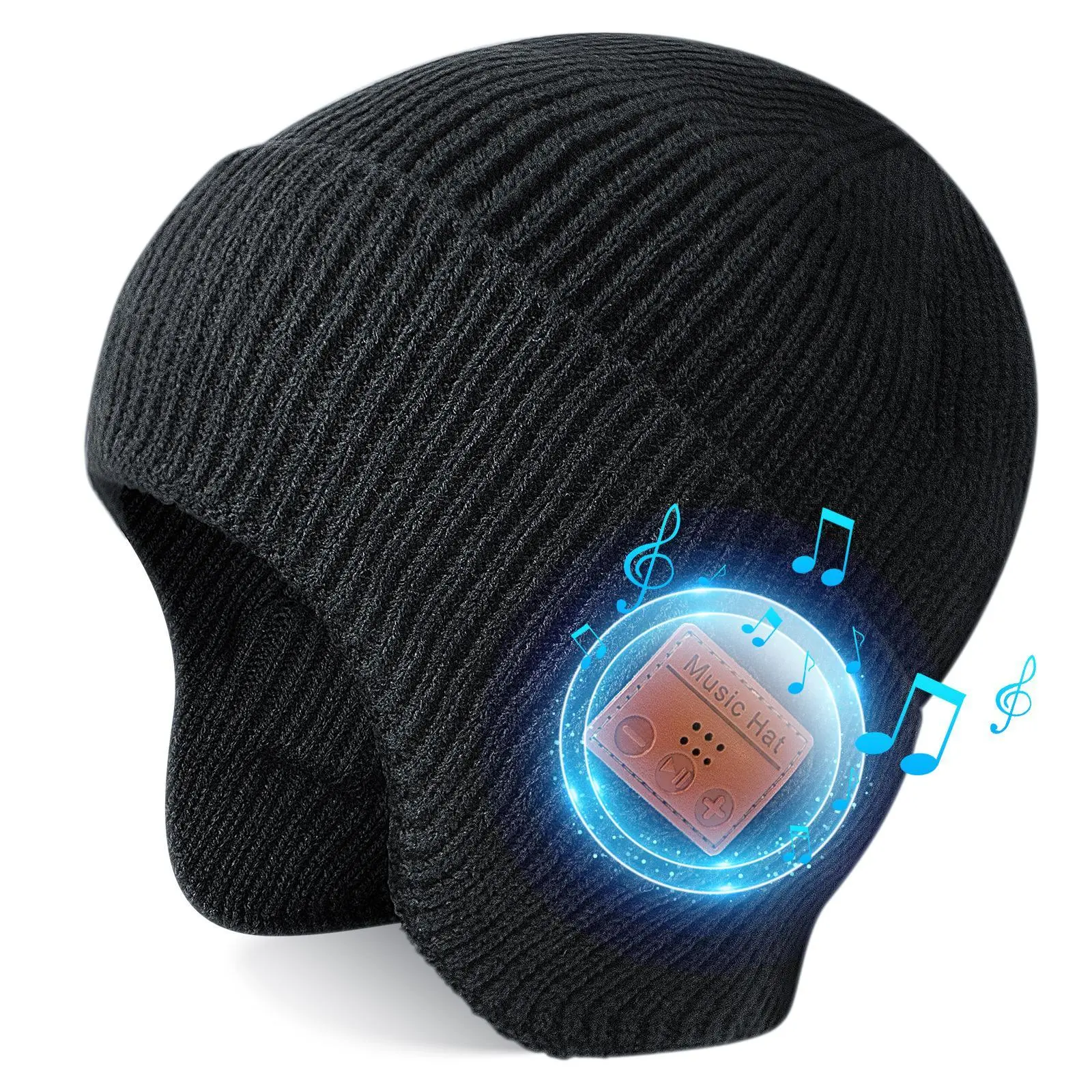 TR-B  Bluetooth Music Hat Knit Warm Hat Winter Brimless Hat unisex winter Lightweight Running Athletic All Seasons Audio Headphone