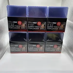 Ultra Pro 3X4 Super Thick Toploaders 6 Packs of 10 for up to 200pt Cards, = 60