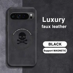 Luxury Faux Leather Phone Case, Magnetic Phone Protective Cover, Protector, Phone Accessories Compatible with Google Pixel 9pro 9A 9xl 8A 8pro 7, Casing