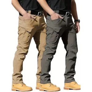 2 Pack Tactical Waterproof Resistant Warm Ripstop Cargo Lightweight Outdoor Hiking Pants With Multi Pockets No Belt