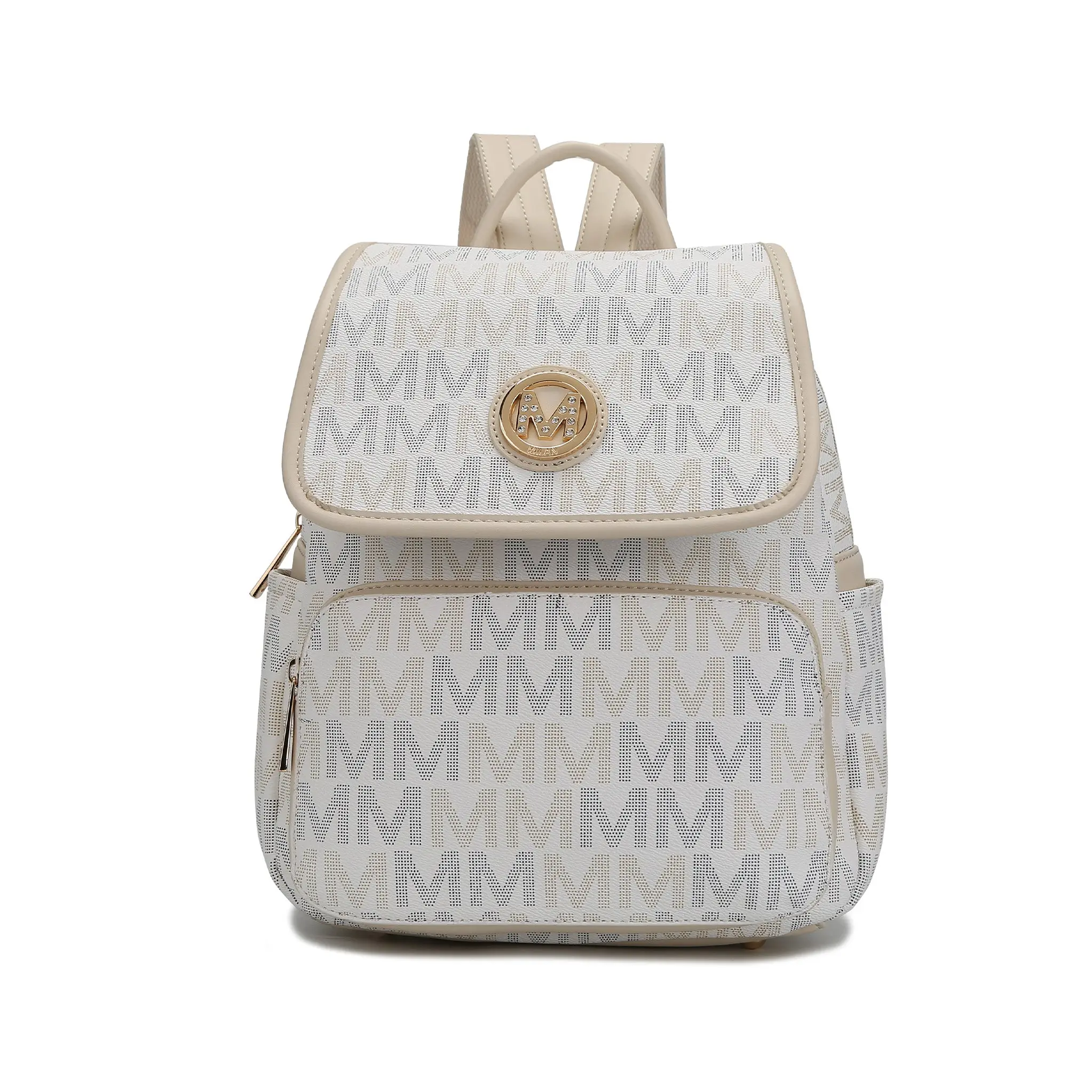 MKF Collection Drea Signature Backpack with Adjustable Strap and Zippered Pocket