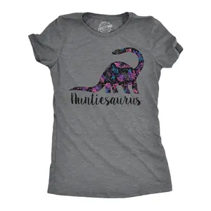 Womens Auntiesaurus T Shirt Funny Kids Gift for Aunt Cute Graphic Dinosaur Top Funny Womens T Shirts Cute Vintage Fashion Casual Ladies T-Shirt Gift Dinosaur Tops for Women Funny Aunt Top Women's Novelty Tees Dark Grey