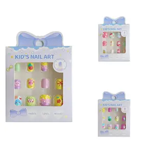 Three styles Star starfish Fake Nails for Kids Girls Children's nail art Girls Nail Art Decoration