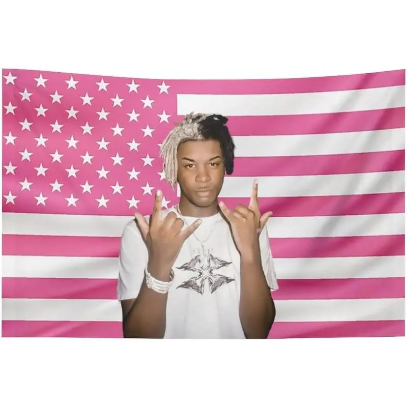 Ken Pink America Funny Carson Flag Poster Tapestry with Grommets for College Dorm Decor, Outdoor Party, Patio Yard, Room Decor Flag Merch