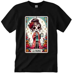 Tarot Mama Graphic T-Shirt – Mystic Tarot Card Design, Classic Cotton Spiritual Tee