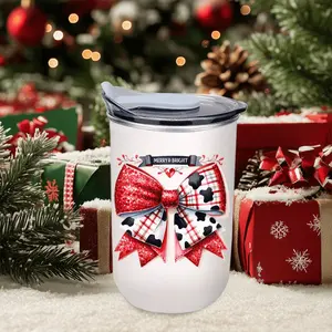 1pc 10oz Insulated Mug, cartoon snowman, stainless steel portable coffee mug, toothbrush mug, mouthwash mug, water bottle, birthday gift, Christmas, Valentine's Day, bathroom/back-to-school gift (mug only). Suitable for gifting.