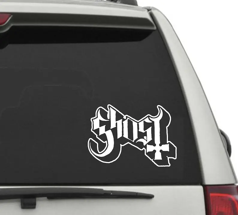 Ghost Logo Vinyl Decal, Gift for Gamers, Window Decal, Decal for Car, Vehicle Decals