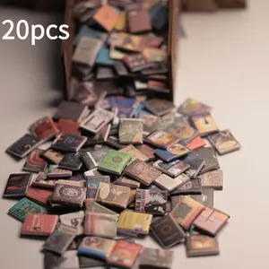 Mini Book Set, 20 Random Color Mini Books Decor, Stress Relief Gift, Creative Anti-Anxiety Shelf Decoration, Home Gift, Trendy Decorative Home Decor Ornaments