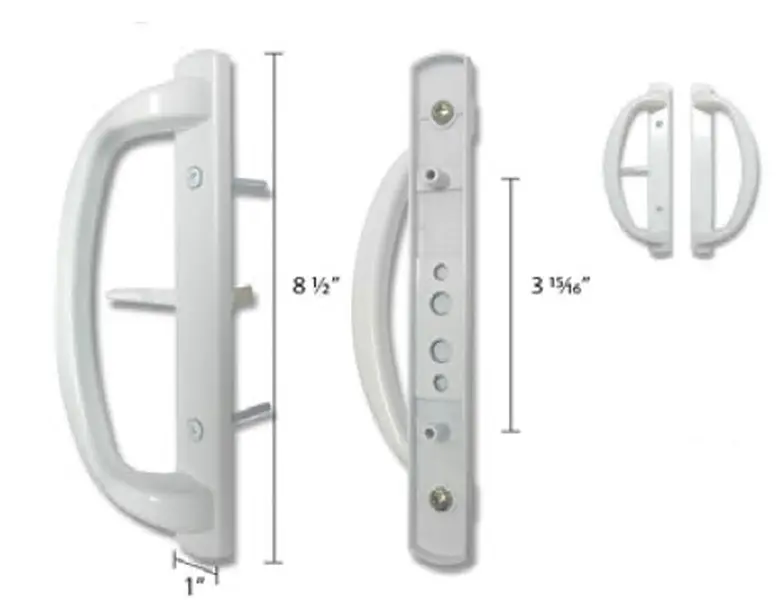 Sliding Patio Glass Door with 3-15/16" Hole Spacing (DH-599)