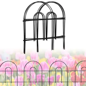 ZENY 35PCS Outdoor Metal Garden Fence - 18in x 50ft Rustproof Plant Guard for Landscape, Patio Decor ZENY 35PCS Outdoor Metal Garden Fence - 18in x 50ft Rustproof Plant Guard for Landscape, Patio Decor