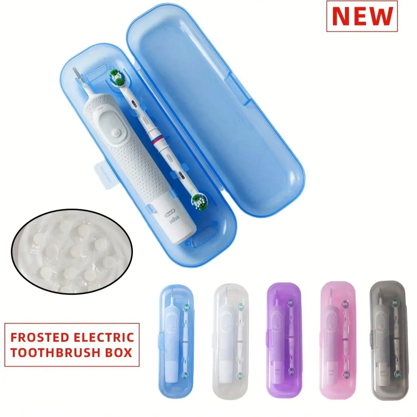 Universal Electric Toothbrush Travel Case with Toothpaste Dispenser and Compressed Towel, Multi-Functional Portable Organizer for Everyday Use and Travel, Ideal Gift for Holidays and Students, Toothbrush Storage