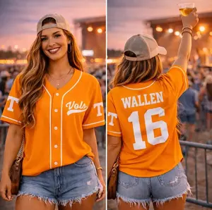 Country Music Baseball Jersey, Wallen Vol 98 Jersey, World Tour 2026 Concert Jersey