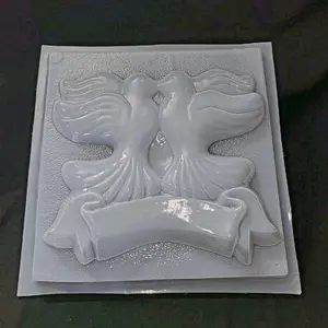 Dove Themed Plastic Mold - Design with Bird and Banner Shapes