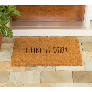 Evergreen "I Like It Dirty" 16" x 28" Coir Mat