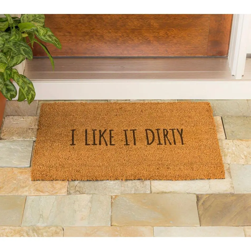 Evergreen "I Like It Dirty" 16" x 28" Coir Mat