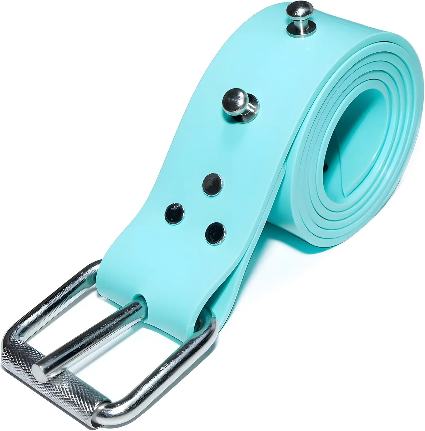 Silicone Diving Weight Belt 54" (138cm) with Detachable Stainless Steel Fastening Studs – Ideal for Freediving & Spearfishing