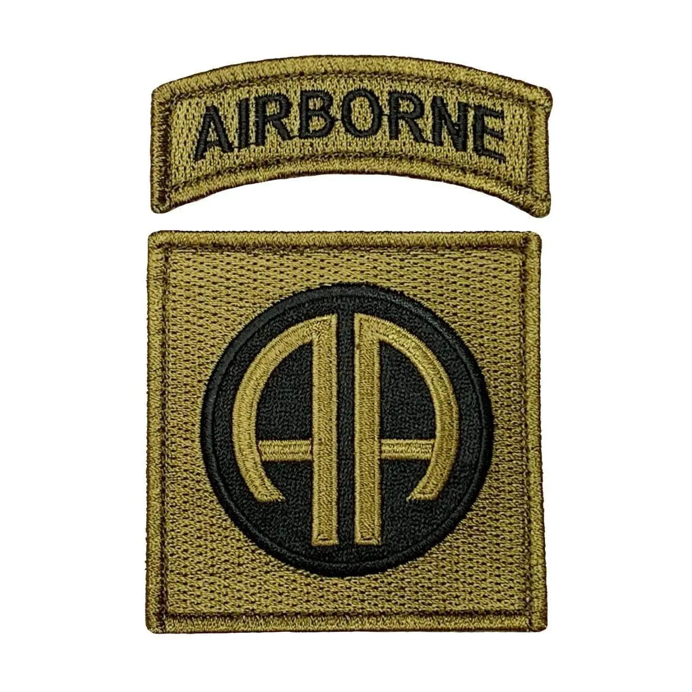 82nd Airborne Tactical Patch (2PC Bundle-Hook Fastener -AP12)