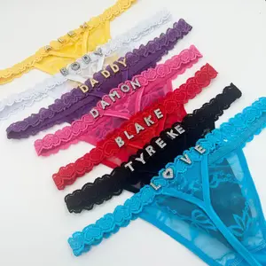 [VibeFit]Custom Name Thong Panties for Women - Personalized Panties • Gifts for Boyfriend, Bachelorette Party, Valentines Day Gift