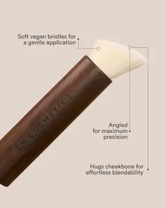 Komorebi Face + Cheek Brush - Dual-Purpose Makeup Tool for Precision Application & Natural Beauty Enhancement - US