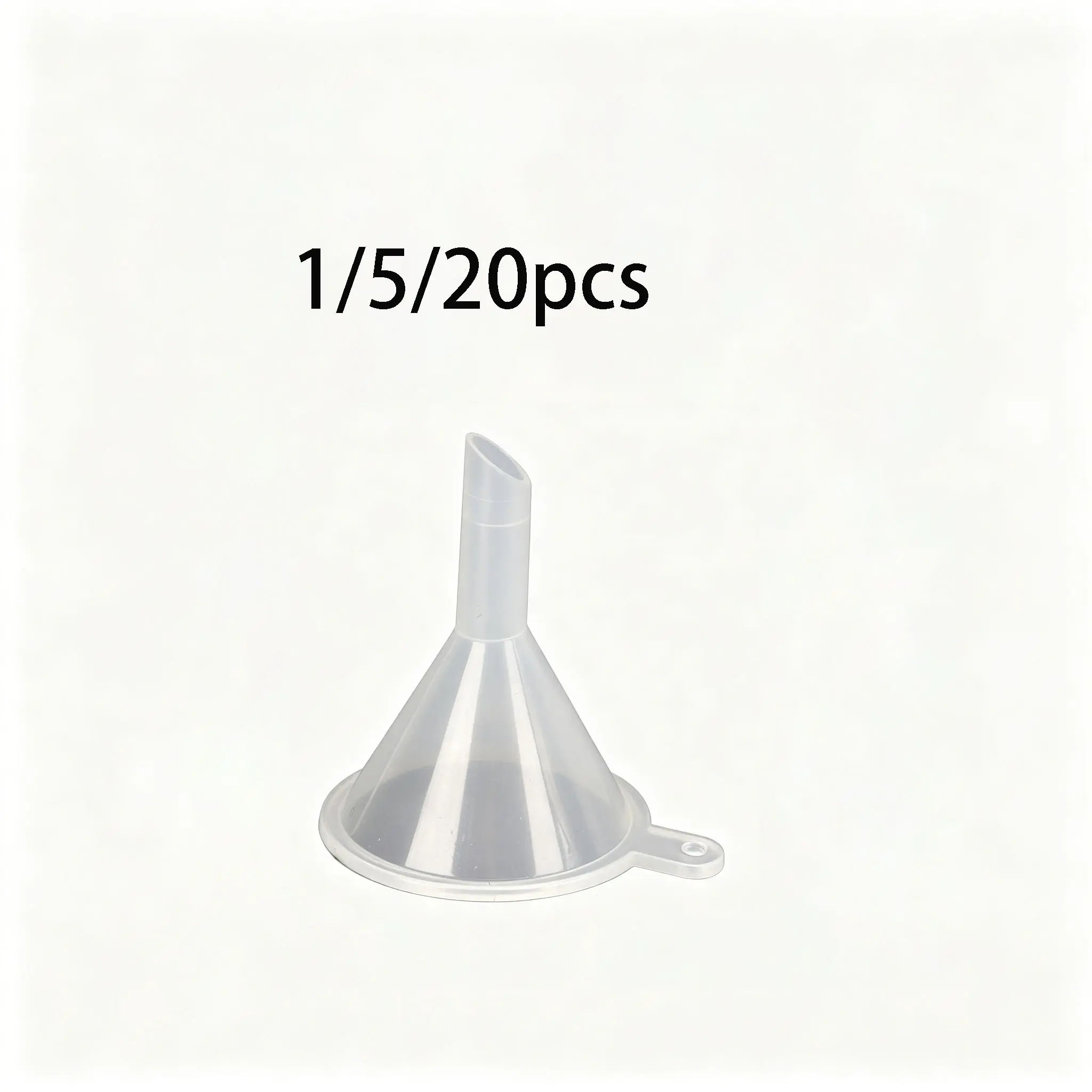Mini Funnel Set, Clear Plastic Funnels for Liquids, Wide Mouth Design, Ideal for Travel & Kitchen Use, Essential Kitchen Utensil