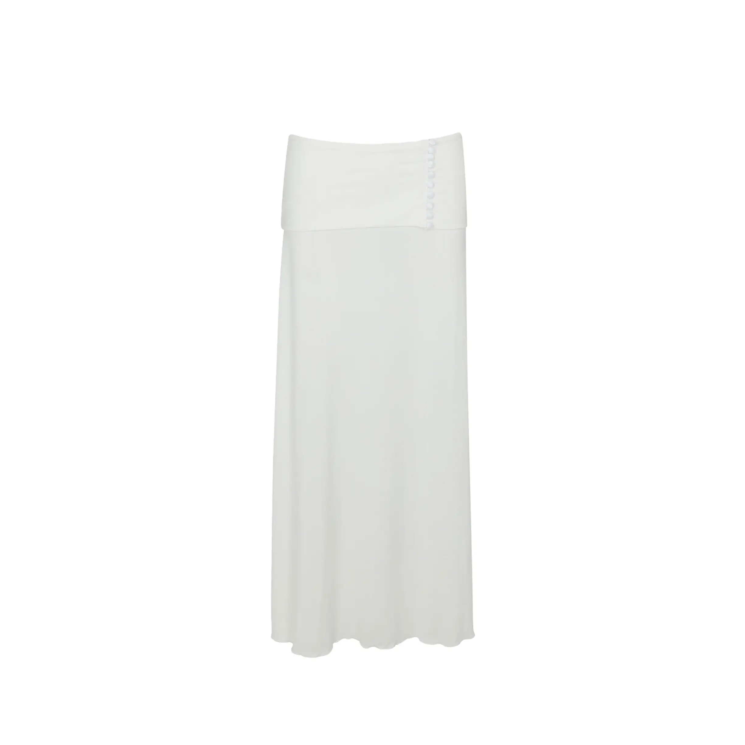 Riviera Fold Over Maxi Skirt │ Ivory