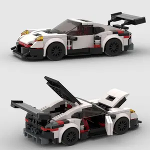 298pcs Classic Building Block Toy Car Set, Adult DIY Creative Racing Car Kit, Stress Relief Toy, Perfect Gift for Birthdays & Christmas, Building Block Sets, Building Block Model