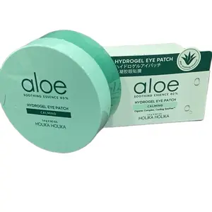 Holika Holika- Hydrogel Eye Patch- Aloe soothing essence 80%- calming- organic complex-cooling soother