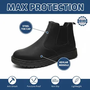 Shipyard Maritime Splash-proof Smash-proof Puncture-proof Breathable Safety Shoes Unisex Chef Work Shoe Waterproof Anti-slip Durable Outdoor Comfortable Men Women Slip Resistant Sailor Sneakers Dockworker Footwear Heavy Duty Port Work Boots Gear