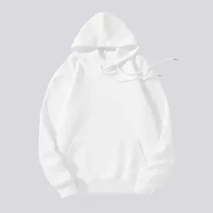 White Fleece Hoodie, Adult version Pullover Hooded, Sweatshirt Unisex, Long Sleeve Pullover , hoodies men, sweatshirts for women, solid color sweatshirt, fall outfits, comfort Leisure hoodies
