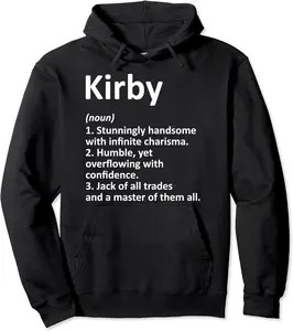 KIRBY Definition Personalized Name Funny Birthday Gift Idea Pullover Hoodie - Taylorde Shop 92B091CD3TD8