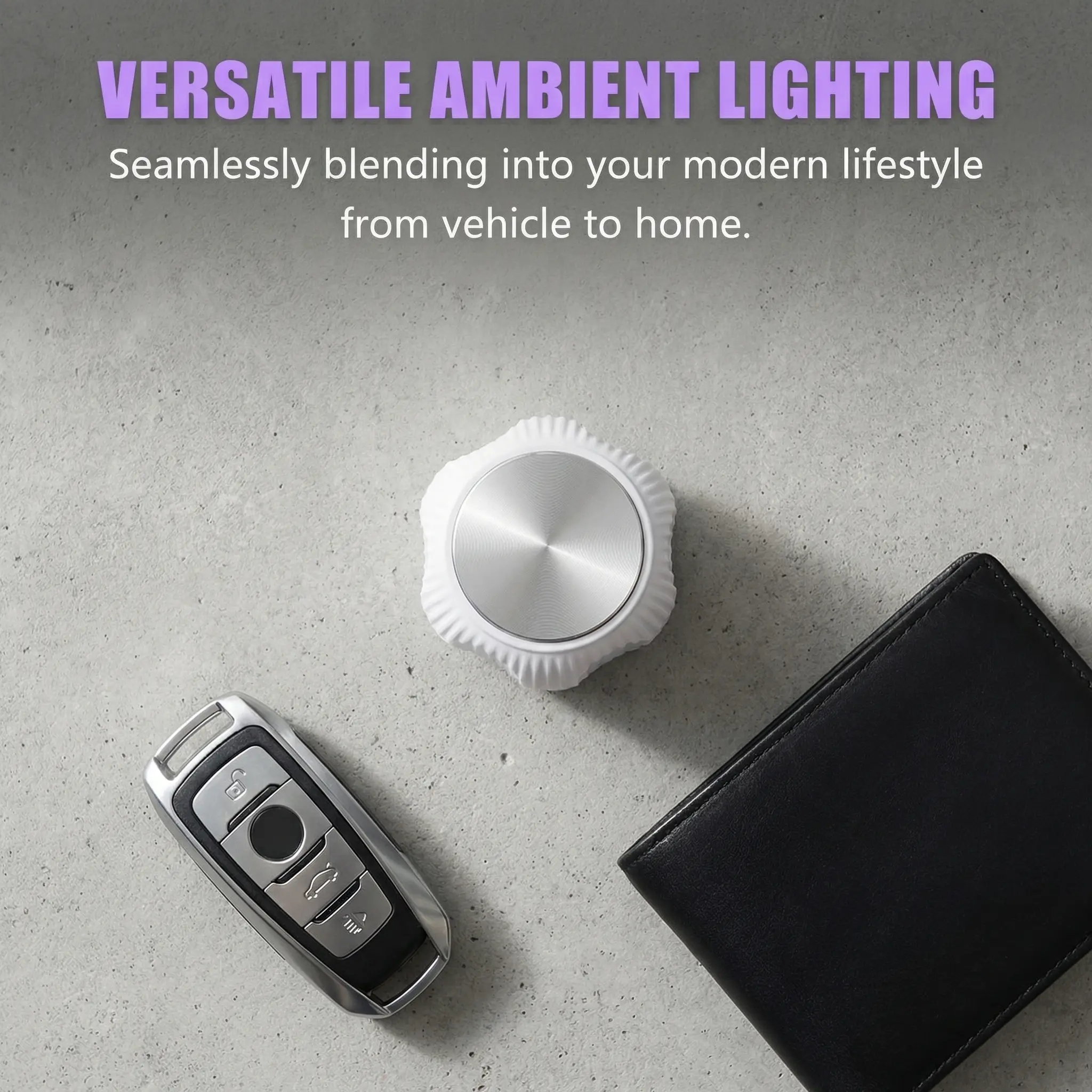 Mini Floral USB Car Light, 7-Color RGB Ambient Mood Lamp, Plug-and-Play Cute Interior Decor for Cars SUVs Trucks