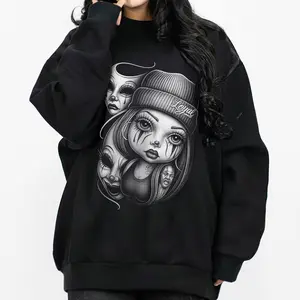 Smile Now Cry Later Good Time Chicano Clothing Mexican Clothes Lowrider Clothes Oversized Graphic Tee Medium Heavy Sweatshirt Hoodie for Men & Women Unisex Casual Fit