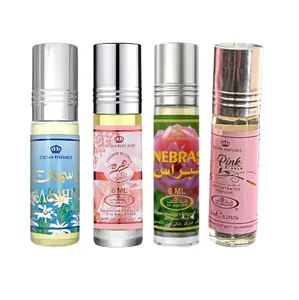 (4pc Floral Bundle) Jasmin, Cherry Flower, Nebras + Pink Breeze - 6ml Perfume Oil Roll-On by Al-Rehab