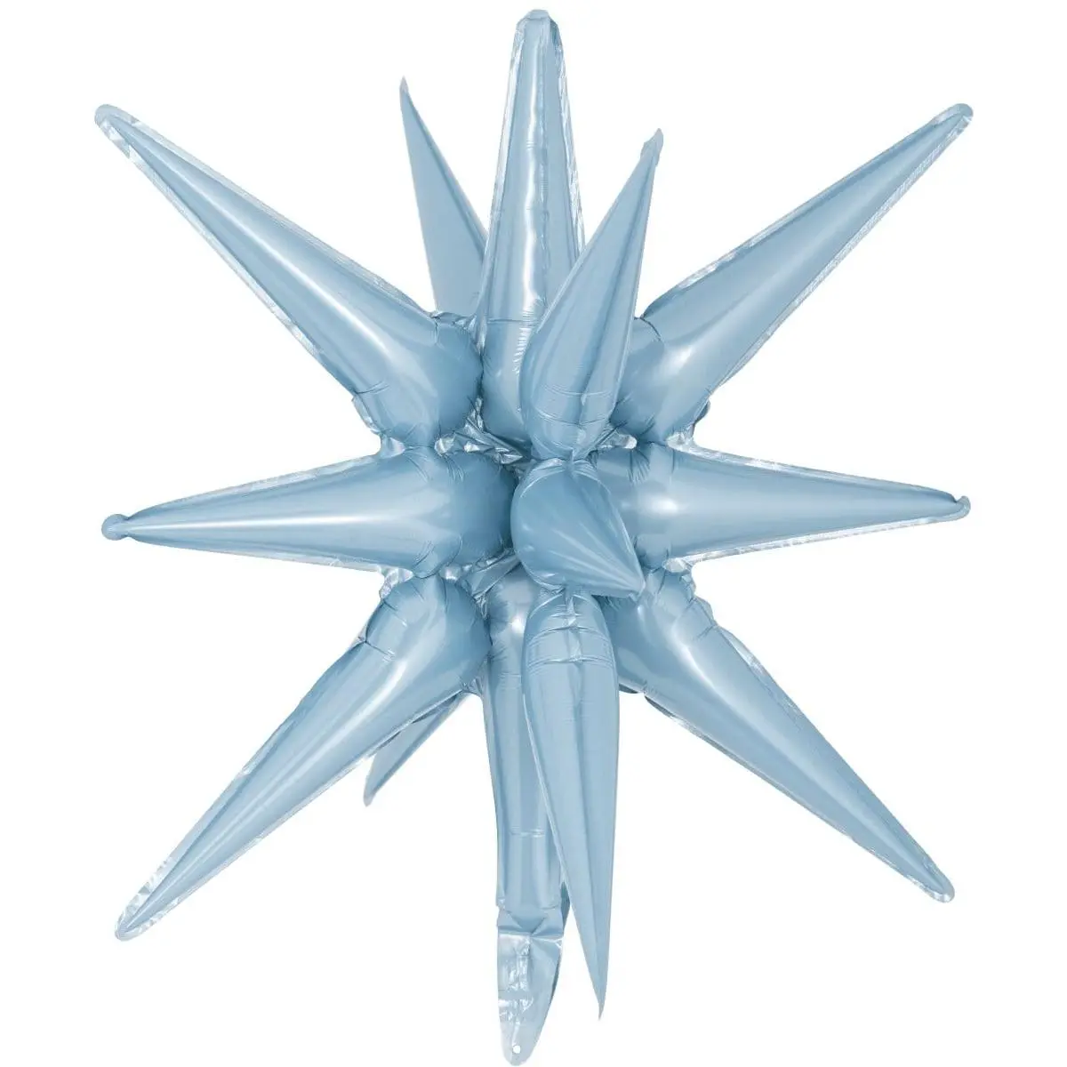 Decochamp Starburst Light Blue 3D Foil Balloon - 22" in.