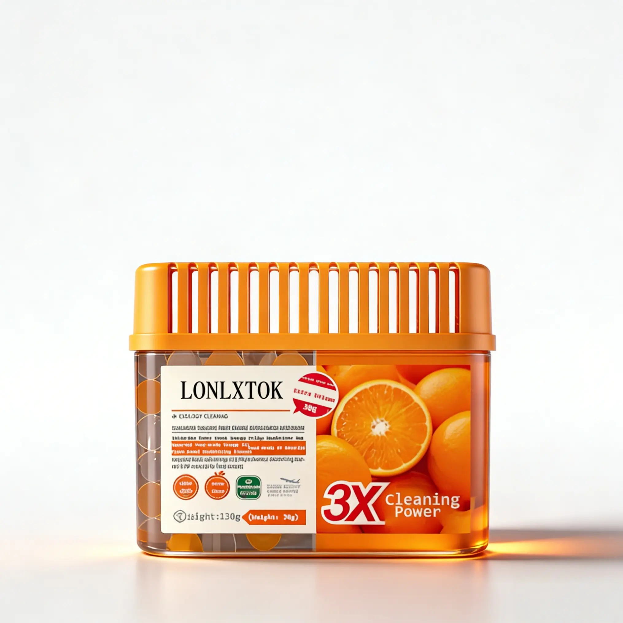 LONLXTOK Solid Scented Refrigerator Deodorizer - Essential Oil Infused Air Purifier, Home Anti-Odour All-Purpose Cleaner, Odor Control & Elimination Solution for Kitchen Food Freshness Keeper, Long-Lasting, Anti-Odour All-Purpose Cleaners, Odor Elim.
