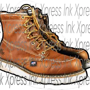 Funny rigger boots hardhat sticker