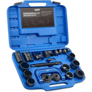 Orion Motor Tech Master Ball Joint Press Kit, 23pc Ball Joint Press & U Joint Removal Kit with Sockets and Universal Adapters, Heavy Duty Ball Joint Tool Set