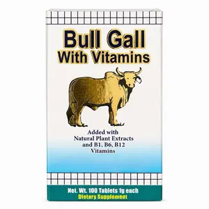 Bull Gall Herbal Supplement with Vitamins B1, B6 & B12 – Digestive & Wellness Support – 100 Tablets